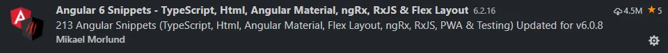 Extremely handy extension for Angular development - Look it up under 'extensions' in VS Code