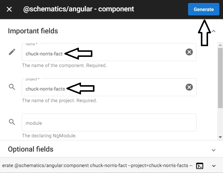 component fields