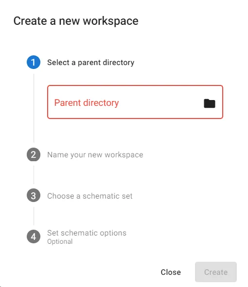 create new project